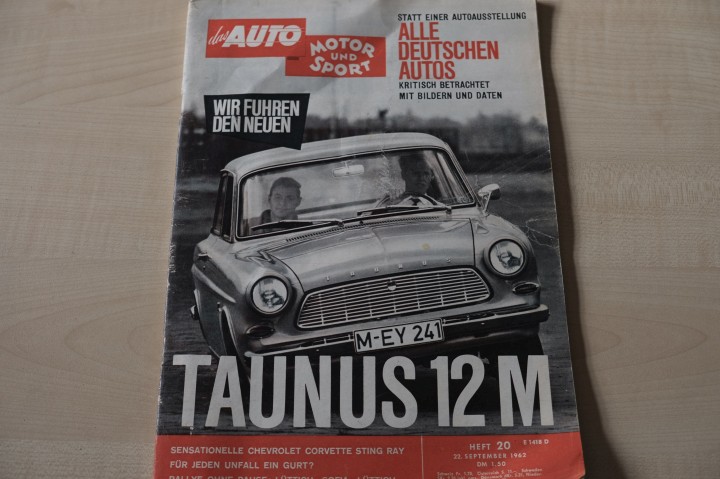 Deckblatt Auto Motor und Sport (20/1962)